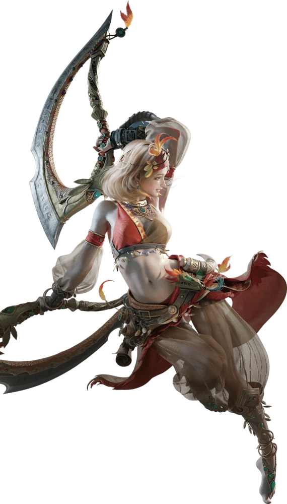 Raya, Dual Blades Adventurer in Monster Hunter Outlanders